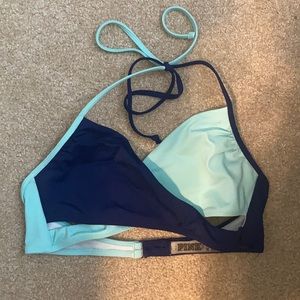 PINK MEDIUM CRISS CROSS BIKINI TOP